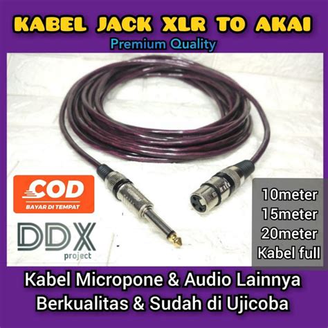 Jual Kabel Mic Jack Akai To Xlr Canon Female Kabel Makita Canare