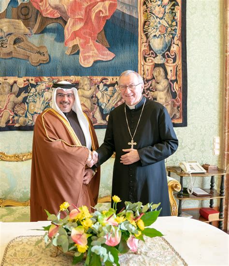 HRH The Crown Prince Meets The Vaticans Secretary Of State HRH