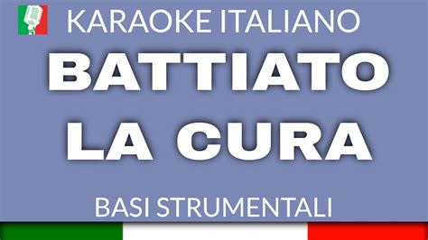 Franco Battiato La Cura Karaoke Strumentale Base Karaoke