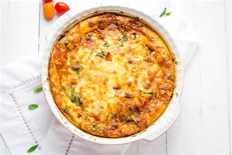 Easiest Roasted Tomato Basil Quiche Happy Veggie Kitchen