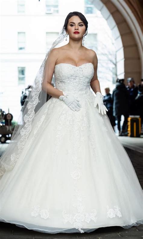 Selena Gomezs Dreamy Bridal Look Check Out Her Wedding Dress