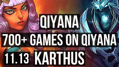 Qiyana Vs Karthus Mid Solo Kills Legendary Games Euw