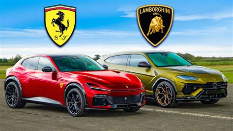 Ferrari Purosangue Vs Lamborghini Urus La Drag Race Dei Super SUV Chi