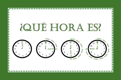 ¿qué Hora Es Cómo Decir La Hora En Español Dl Spanish Lessons