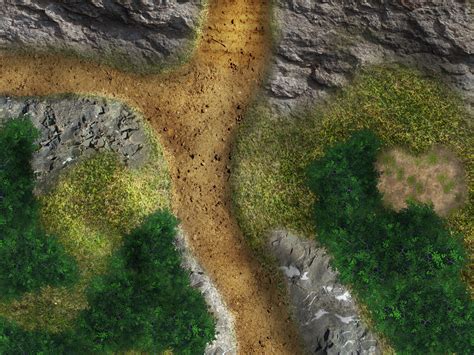 Clean Mountain Crossroad Map For Dnd Roll20 By Savingthrower On