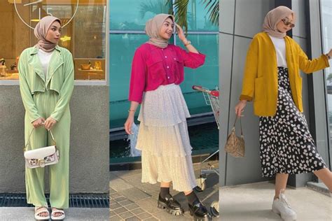 Inspirasi Ootd Hijab Cewek Kue Ala Adya Asyra Colorful