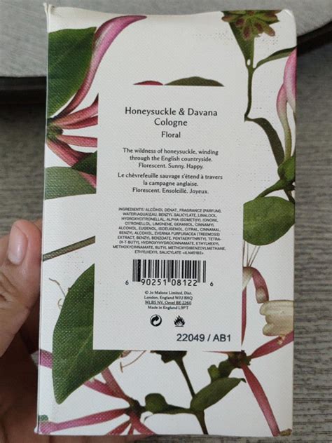 Jo Malone Honeysuckle Davana Cologne 100mL Beauty Personal Care