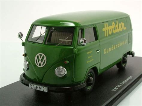 Schuco Modellauto VW T1 Kastenwagen Holder grün Modellauto 1 32