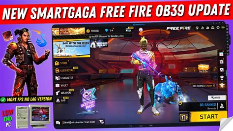 New Smartgaga Best Version For Free Fire New Update OB39 Best