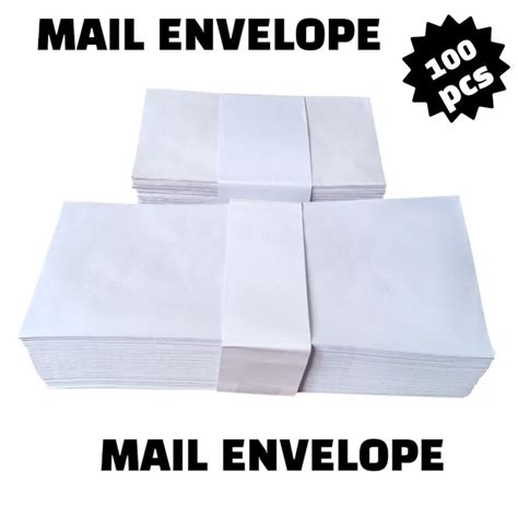 Mail Envelope White Letter Envelope Long Short Approx 100pcs In 1pack