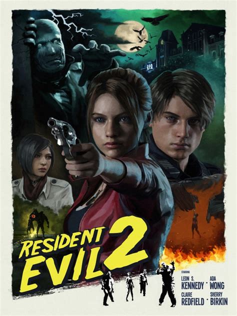 Resident Evil 2 Remake Poster Etsy