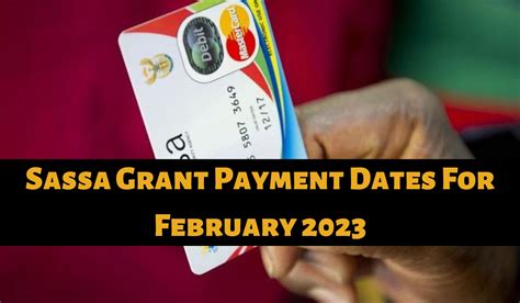 Sassa Srd Grant Payment Dates For February 2023