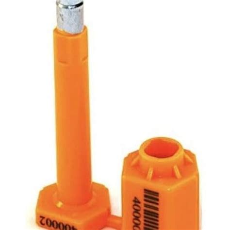 High Security Bolt Seal For Cargo Containers And Truck Trailers Orange