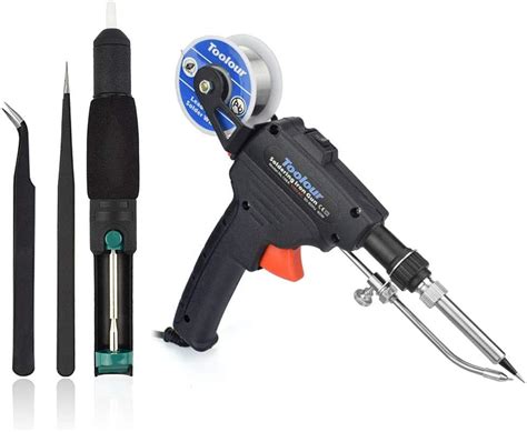 Toolour Automatic Soldering Gun Kit 5 In 1 60W Auto Solder Feed Welding