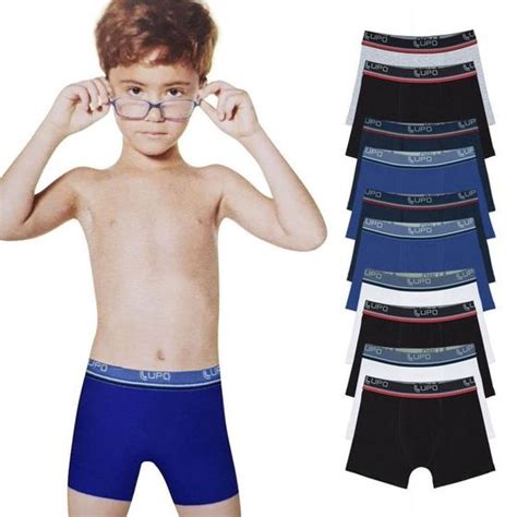 Kit Cuecas Boxer Infantil Lupo Algod O Cotton Lupo Cueca