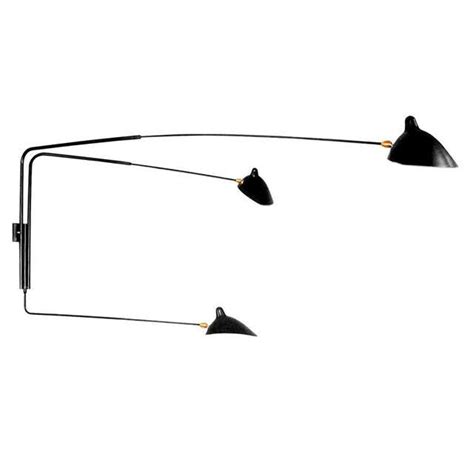 Wall Sconce With Two Straight Rotating Arms By Serge Mouille At 1stdibs