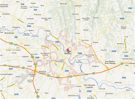 Verona Map - Italy