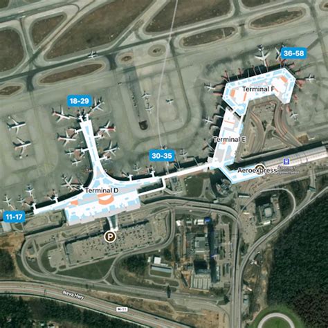 Moscow Sheremetyevo Airport Map | SVO Terminal Guide