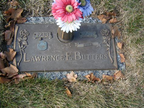 Lawrence Eugene Butters 1933 1998 Find A Grave Memorial