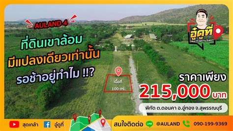 ทดนแปลงเลก ราคาถก ทำเลด อ อทอง จ สพรรณบร Auland4 อดท