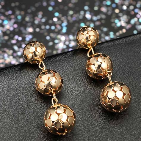 Get Gold Disco Ball Drop Earrings at ₹ 499 | LBB Shop