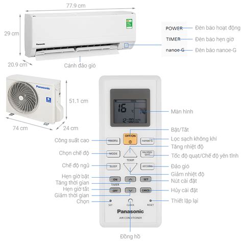 Điều Hòa Panasonic 1 Chiều 9000 Btu N9wkh 8