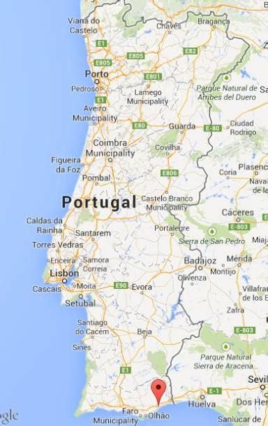 Tavira On Map Of Portugal World Easy Guides