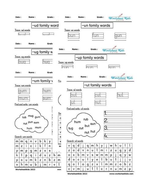 Cvc Words Worksheets Short Vowels Activities Free Printable