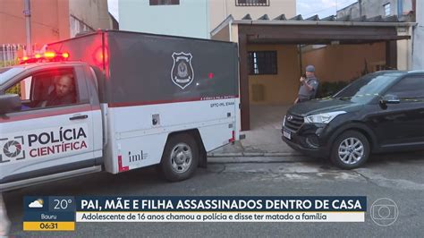 Vídeo Pai Mãe E Filha São Mortos A Tiros E Facadas Em Casa Na Vila