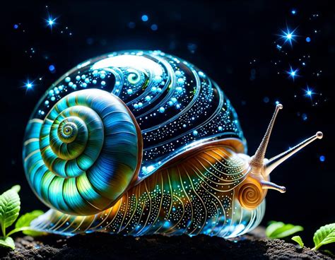 Glowing Snail Ai Generated Artwork Nightcafe Creator