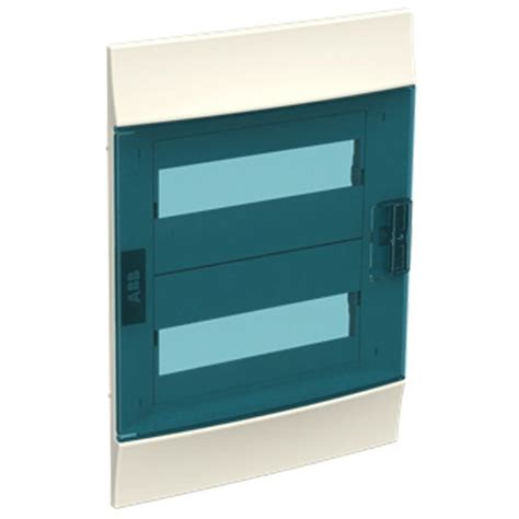 Centralino Da Incasso ABB 24 Moduli IP41 Porta Blue Petrol Due File