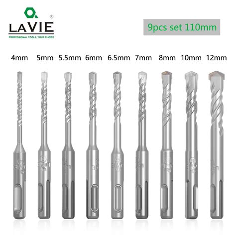 Lavie Pcs Electric Hammer Sds Plus Drill Bits Set Mm Concrete Wall