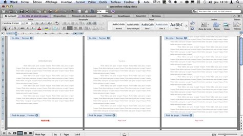 En T Tes Et Pieds De Page Diff Rents Dans Word Youtube