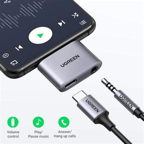 Ugreen Usb C Audio Adapter Til Usb C Mini Jack Mm Teknikkdeler No