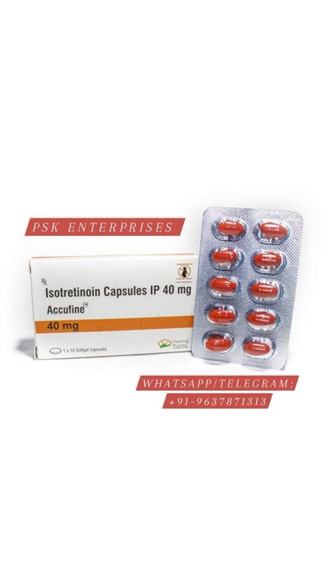 Accufine Finished Product Isotretinoin Soft Gel Capsules For Treatment