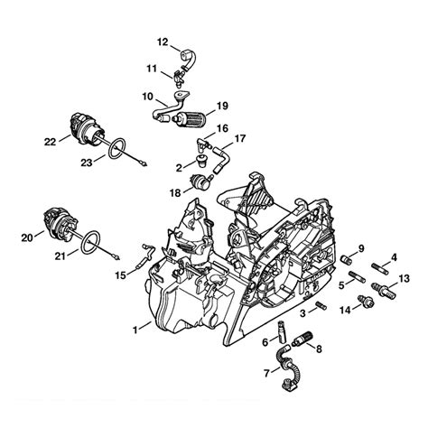 Stihl Ms Chainsaw Ms Parts Diagram Engine Housing