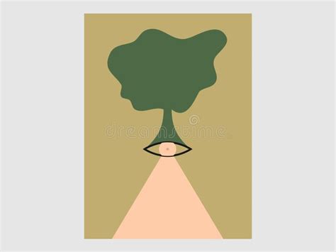 Book Cover Flat Design Eye Vector Illustration Stock Vector