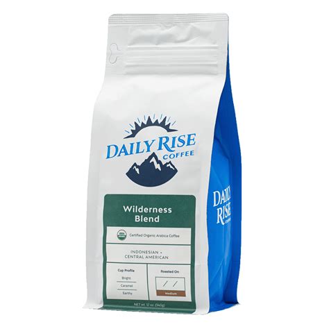 Organic Wilderness Blend Daily Rise Coffee Daily Rise Coffee