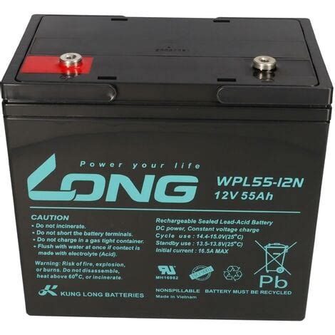 Kung Long Akku V Ah Pb Batterie Bleigel Wpl N Longlife