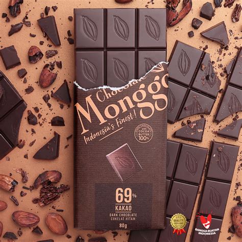 Jual Chocolate Monggo Cokelat Murni Healthy Flavours Premium