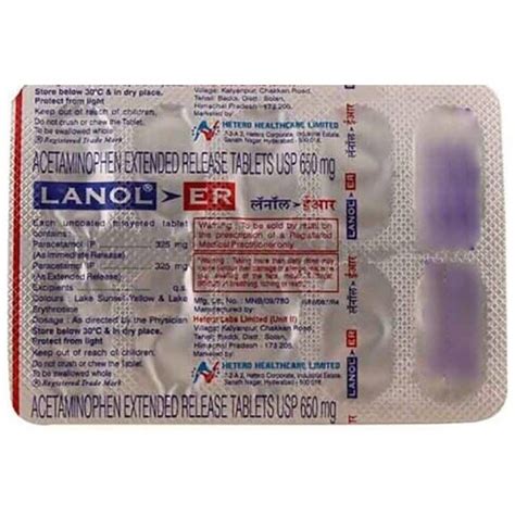 Lanol Er Tablet Uses Price Dosage Side Effects Substitute Buy Online