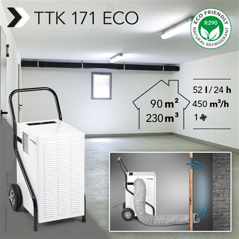 Gewerbe Luftentfeuchter Ttk Eco Inklusive Druck Ventilator Zur