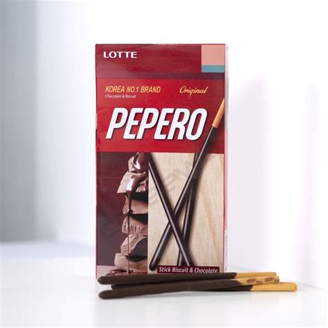 Lotte Pepero Original Stick Biscuit Chocolate 32g Shopee Philippines