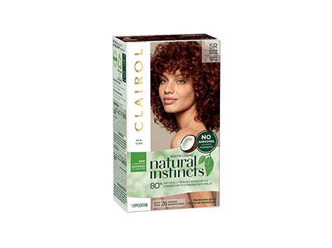 Clairol Natural Instincts Hair Color 5r Medium Auburn Brown 1 Application Ingredients And Reviews