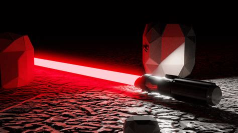 i made Darth Vader's red lightsaber : r/blender