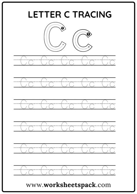 Free Letter C Printable Worksheets - worksheetspack