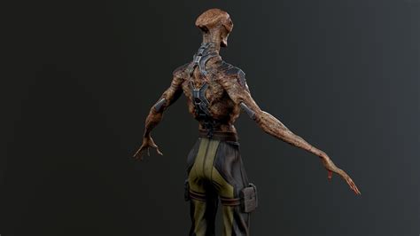 3d Model Alien Vr Ar Low Poly Cgtrader