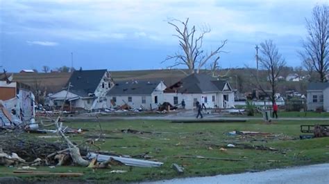 Wild Video Of Tornado Ravaged Minden After Storm Rips Through Iowa Town Toppling Homes And