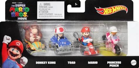 Hot Wheels The Super Mario Bros Movie Pack Toad Mario Envío gratis