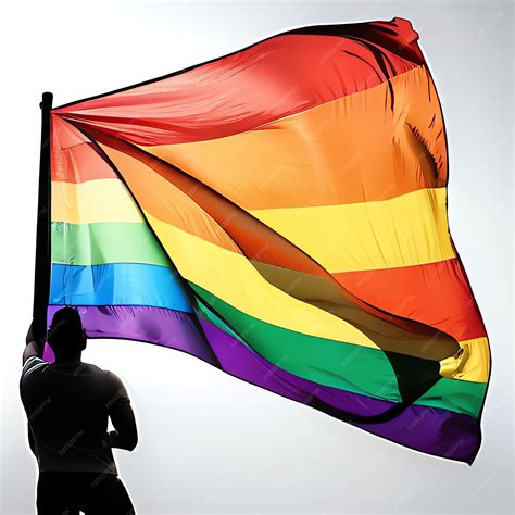 Bandera Del Orgullo Colores Del Arco Iris Activismo Lgbtq Foto Premium